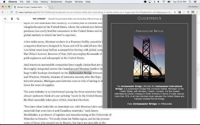 Clickipedia  from Chrome web store to be run with OffiDocs Chromium online