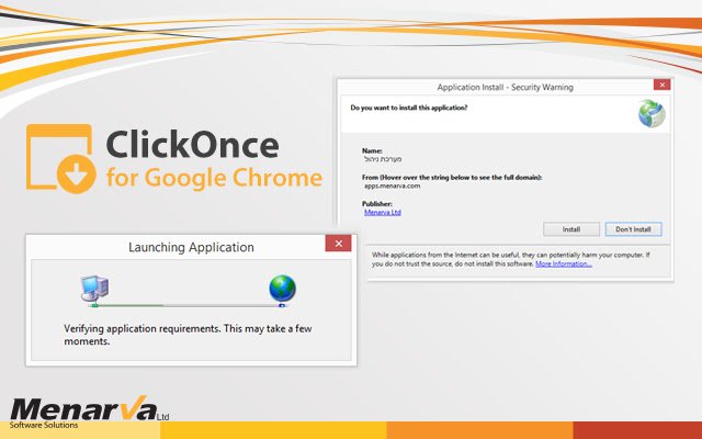 ClickOnce for Google Chrome  from Chrome web store to be run with OffiDocs Chromium online