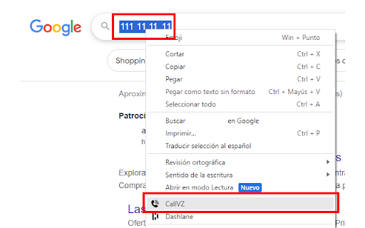 Click to Call VZ  from Chrome web store to be run with OffiDocs Chromium online
