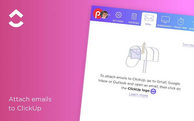 ClickUp: Tugas, Tangkapan Layar, Email, Waktu dari toko web Chrome untuk dijalankan dengan OffiDocs Chromium online