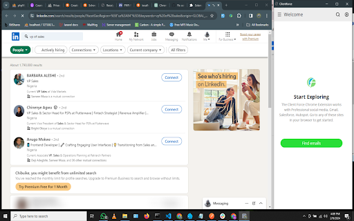 Clientforce Extension  from Chrome web store to be run with OffiDocs Chromium online