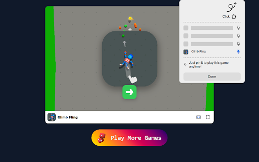 Climb Fling  from Chrome web store to be run with OffiDocs Chromium online