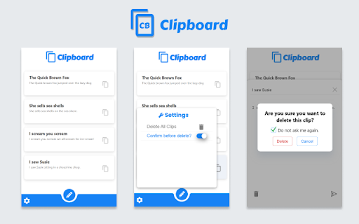 Clipboard  from Chrome web store to be run with OffiDocs Chromium online Clipboard  from Chrome web store to be run with OffiDocs Chromium online