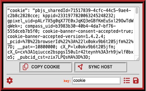 Clipboard Curl Cookie  from Chrome web store to be run with OffiDocs Chromium online