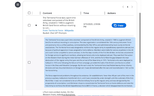 Clipboard History Manager  from Chrome web store to be run with OffiDocs Chromium online