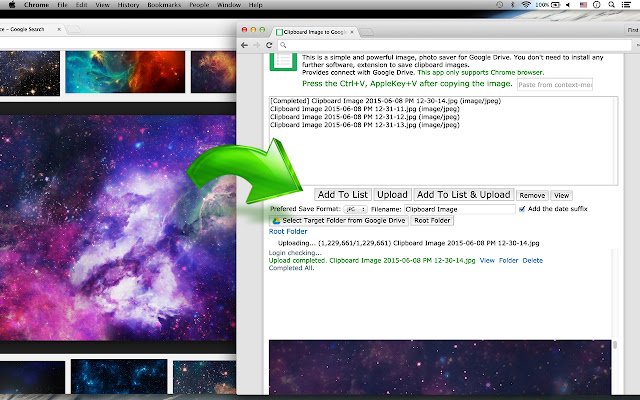 تصویر کلیپ‌بورد، عکس‌برداری از صفحه در Drive از فروشگاه وب Chrome برای اجرا با OffiDocs Chromium به‌صورت آنلاین
