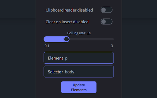 Clip Inserter  from Chrome web store to be run with OffiDocs Chromium online