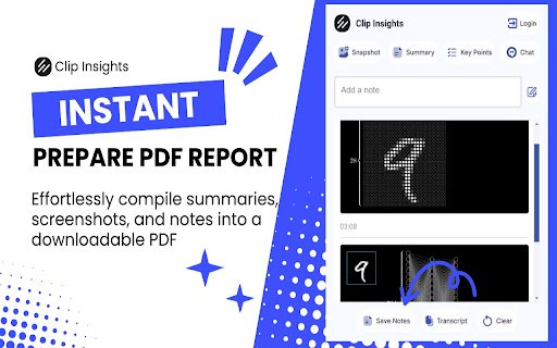 Clip Insights  from Chrome web store to be run with OffiDocs Chromium online