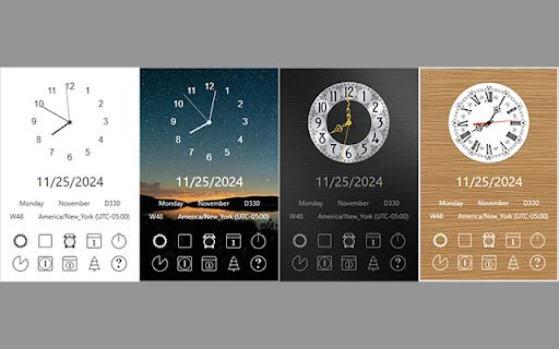 Clock  from Chrome web store to be run with OffiDocs Chromium online
