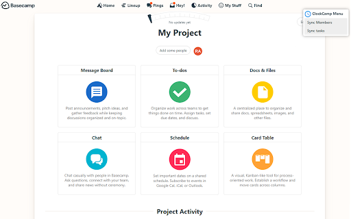 clockcamp  from Chrome web store to be run with OffiDocs Chromium online