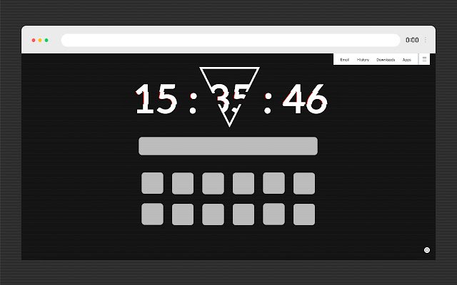 Orologio Nuova scheda Pannello di controllo personale dal negozio Web di Chrome da eseguire con OffiDocs Chromium online