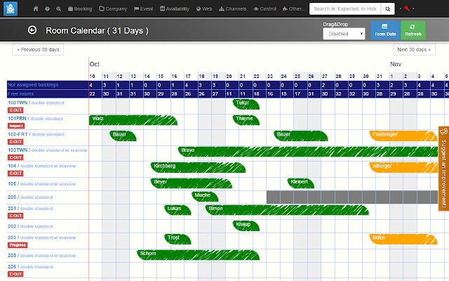 Clock PMS из интернет-магазина Chrome будет работать с OffiDocs Chromium онлайн