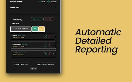Clockwork  from Chrome web store to be run with OffiDocs Chromium online