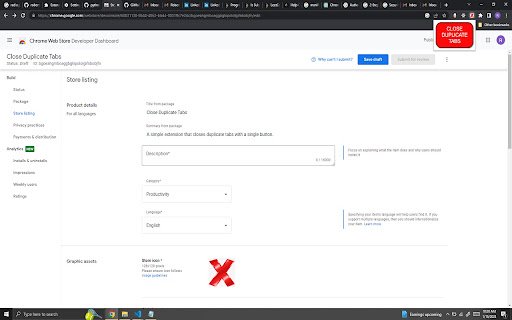 Închideți filele duplicate din magazinul web Chrome pentru a fi rulate cu OffiDocs Chromium online