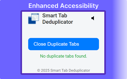 Close Duplicate Tabs  from Chrome web store to be run with OffiDocs Chromium online