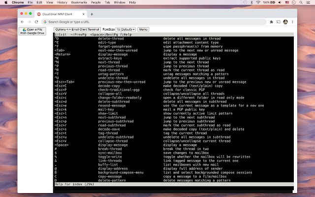 Cloud Email IMAP Client de Chrome web store para ejecutarse con OffiDocs Chromium en línea
