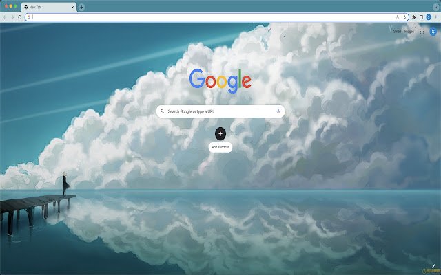 Tema Cloudy Sea da Chrome Web Store para ser executado com OffiDocs Chromium online