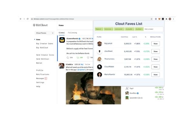 Clout Faves จาก Chrome เว็บสโตร์ที่จะทำงานร่วมกับ OffiDocs Chromium ออนไลน์