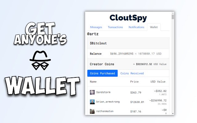CloutSpy من متجر Chrome الإلكتروني ليتم تشغيله باستخدام OffiDocs Chromium عبر الإنترنت