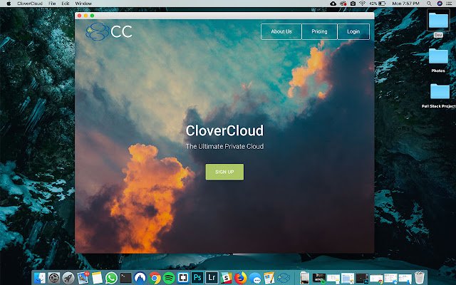 Chrome ウェブストアの CloverCloud を OffiDocs Chromium オンラインで実行