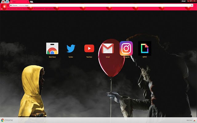 Clown Pennywise and Georgie | It (2017 film)  from Chrome web store to be run with OffiDocs Chromium online