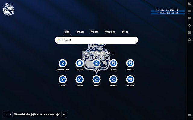 Club Puebla daripada kedai web Chrome untuk dijalankan dengan OffiDocs Chromium dalam talian