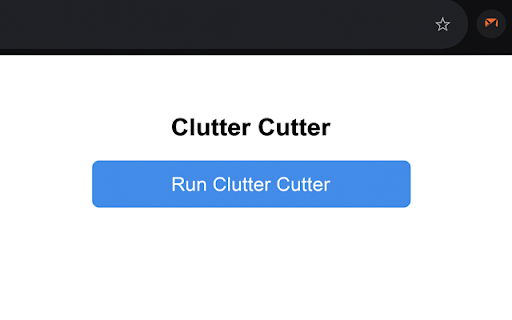 ClutterCutter Gmail Inbox Cleaner  from Chrome web store to be run with OffiDocs Chromium online