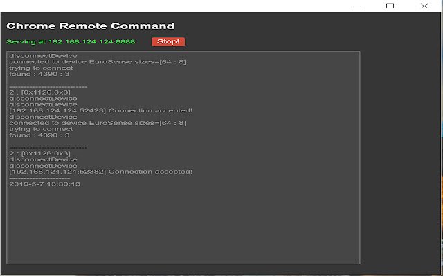 CMA HID Server  from Chrome web store to be run with OffiDocs Chromium online