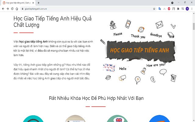 Chrome 网上商店的 Cẩm nang học giao tiếp tiếng anh 将与 OffiDocs Chromium 在线运行