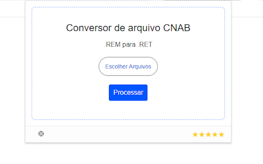 CNAB Converte Remessa para Retorno  from Chrome web store to be run with OffiDocs Chromium online