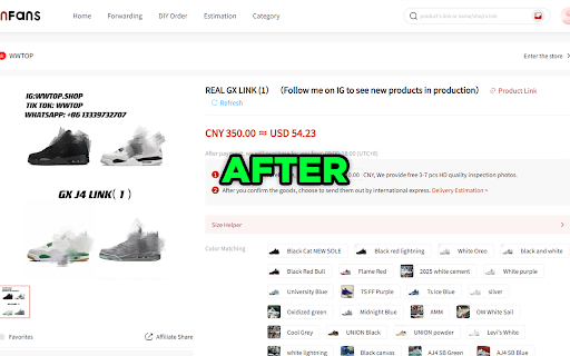 CNFans Warm Reminder Remover by VladReps  from Chrome web store to be run with OffiDocs Chromium online