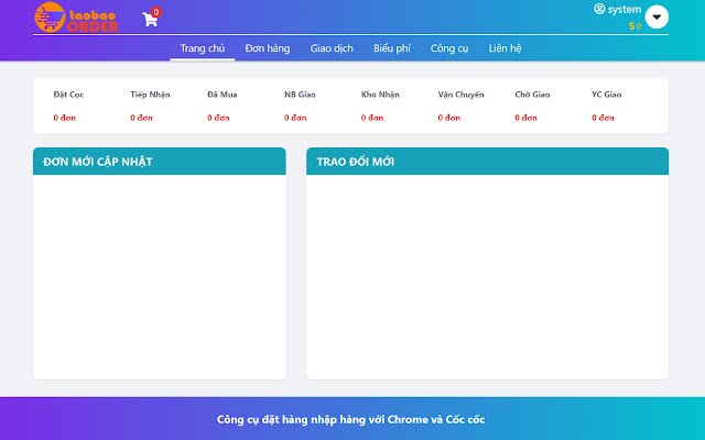 Công cụ nhập taobao Order.com từ cửa hàng Chrome trực tuyến sẽ chạy bằng OffiDocs Chrome trực tuyến