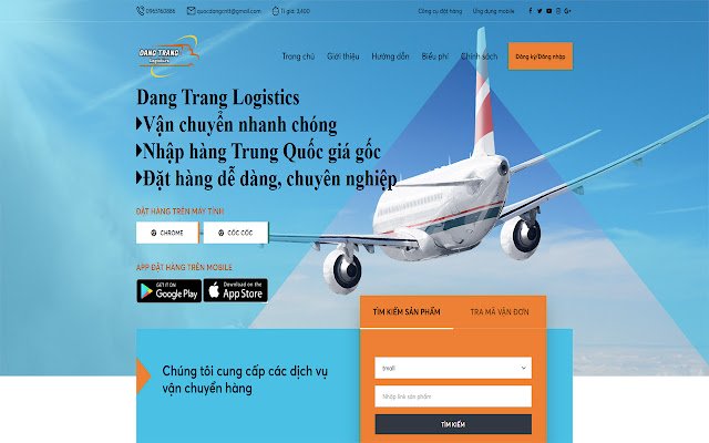 Công Cụ Đặt Hàng DANGTRANG LOGISTICS  from Chrome web store to be run with OffiDocs Chromium online
