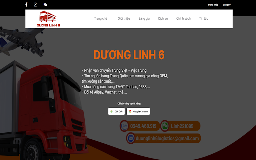 CÔNG CỤ ĐẶT HÀNG DƯƠNG LINH 6 LOGISTICS from Chrome web store to be run with OffiDocs Chromium online CÔNG CỤ ĐẶT HÀNG DƯƠNG LINH 6 LOGISTICS from Chrome web store to be run with OffiDocs Chromium online