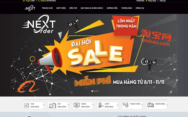 Công cụ đặt hàng NextOrder.vn  from Chrome web store to be run with OffiDocs Chromium online