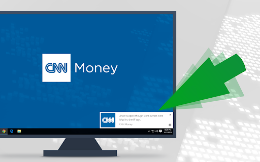 CNN Money  from Chrome web store to be run with OffiDocs Chromium online