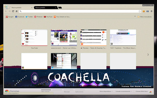 Coachella 2013 จาก Chrome เว็บสโตร์จะทำงานด้วย OffiDocs Chromium ทางออนไลน์