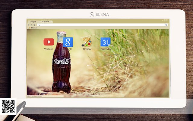کوکا کولا (طرح زمینه Sielena) از فروشگاه وب کروم با OffiDocs Chromium به صورت آنلاین اجرا می شود