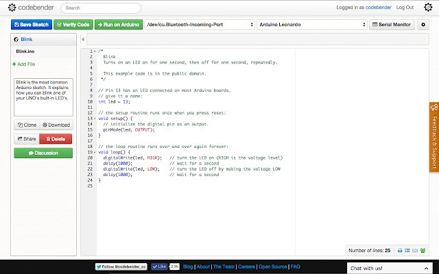 Codebender App from Chrome web store to be run with OffiDocs Chromium online Codebender App from Chrome web store to be run with OffiDocs Chromium online