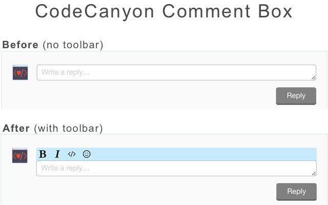 CodeCanyon Toolbar uit de Chrome-webwinkel om uit te voeren met OffiDocs Chromium online