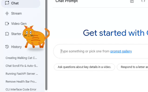 CodeCat  from Chrome web store to be run with OffiDocs Chromium online
