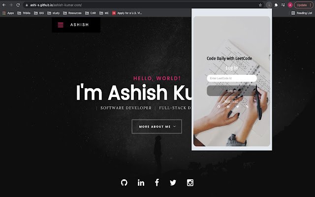 Code Daily with LeetCode  from Chrome web store to be run with OffiDocs Chromium online