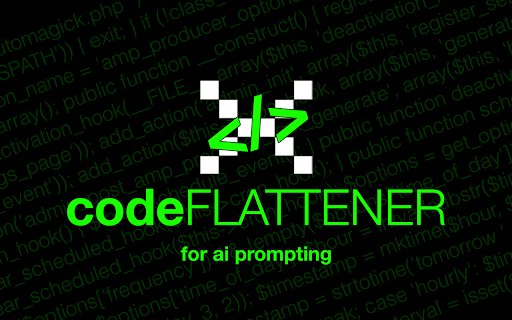 Code Flattener  from Chrome web store to be run with OffiDocs Chromium online