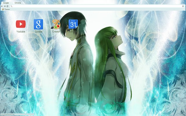 Motyw Code Geass CC i Sazuka 1280x720 ze sklepu internetowego Chrome do uruchomienia z OffiDocs Chromium online