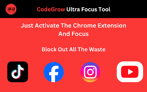 CodeGrow Ultra Focus Tool  from Chrome web store to be run with OffiDocs Chromium online