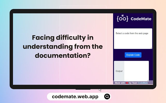 CodeMate AI Assistant із веб-магазину Chrome, який буде запущено з OffiDocs Chromium онлайн