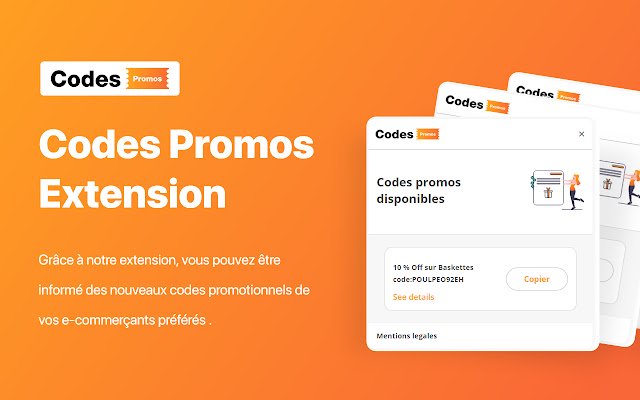 CodesPromos extension  from Chrome web store to be run with OffiDocs Chromium online