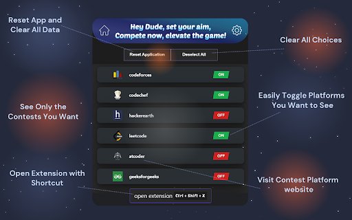 CodingDude Contest Reminder  from Chrome web store to be run with OffiDocs Chromium online