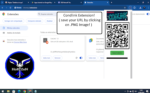 CodLink  from Chrome web store to be run with OffiDocs Chromium online