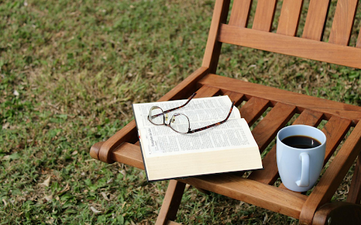 Coffee and Books  from Chrome web store to be run with OffiDocs Chromium online